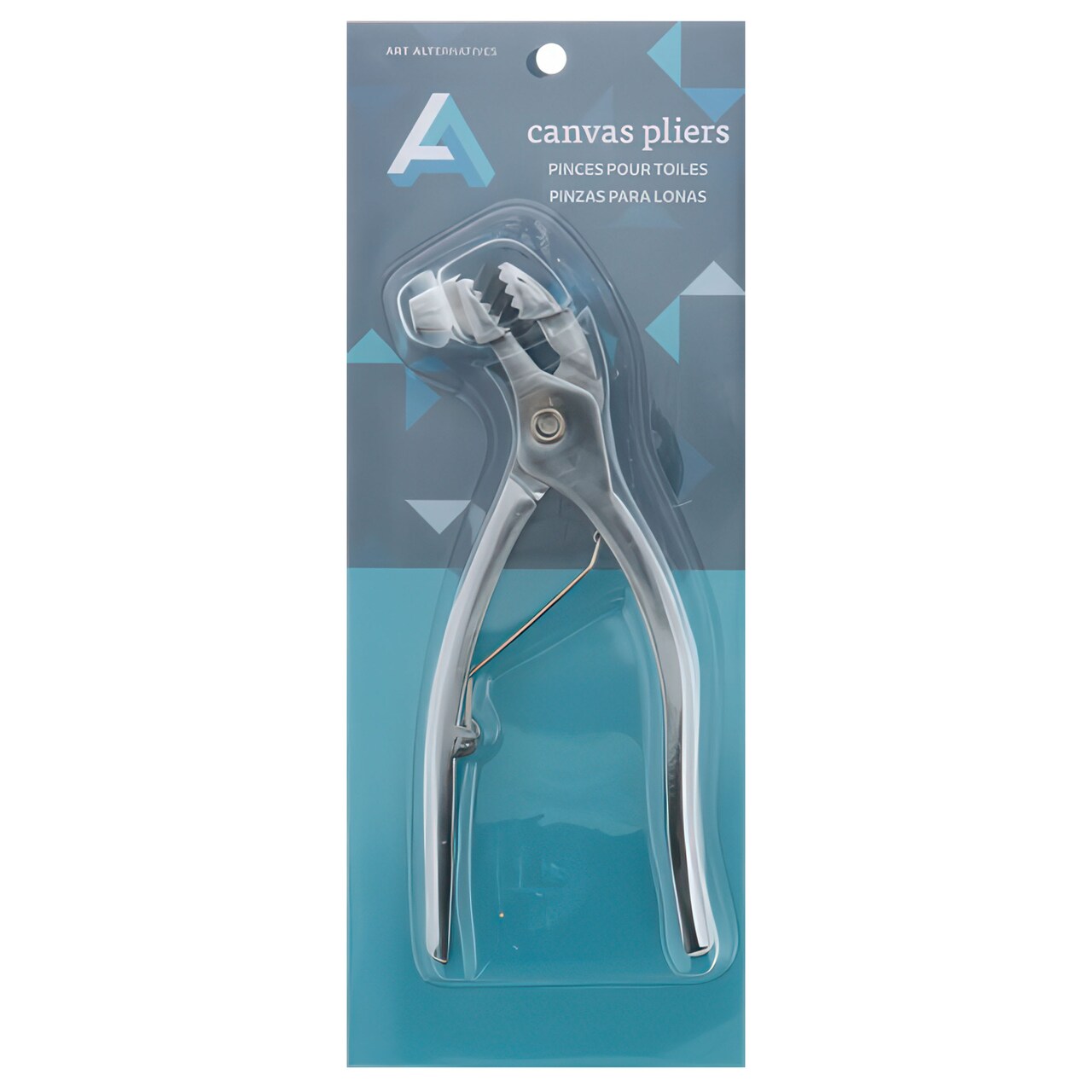 Art Alternatives Canvas Pliers, Serrated Jaws, Nickel Plated, 2-3/8"